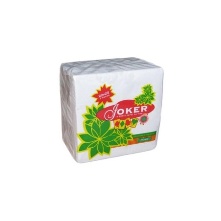 Guardanapos Folha Dupla 22x22 Branco 100 un Jokler