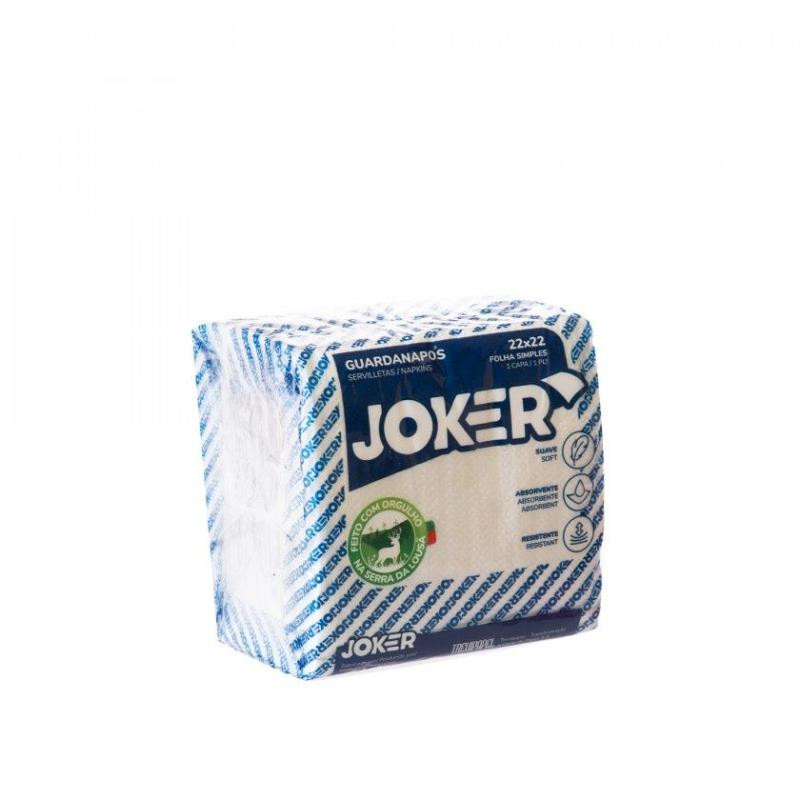 Guardanapos Folha Simples 22x22 Branco 100 un Joker