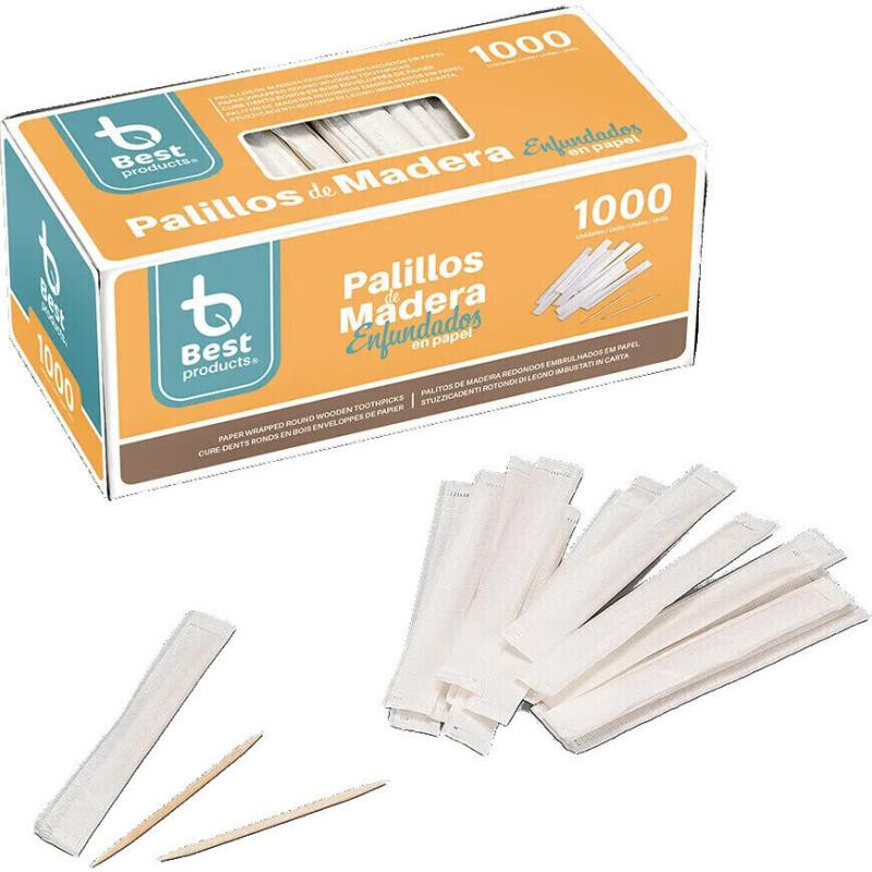 Palitos Redondos Individuais Higienicos 1000Un