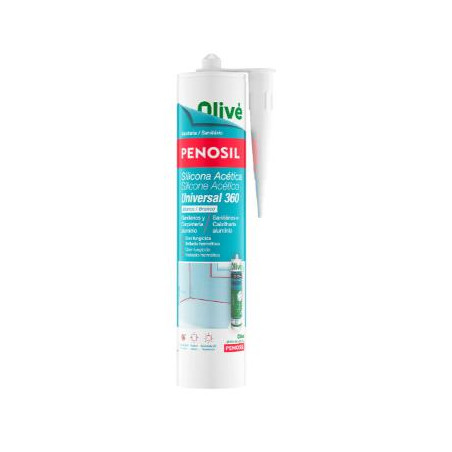 Silicone Acético Universal 360 Silicone Sanitário com Fungicida Branco 280ml - Penosil