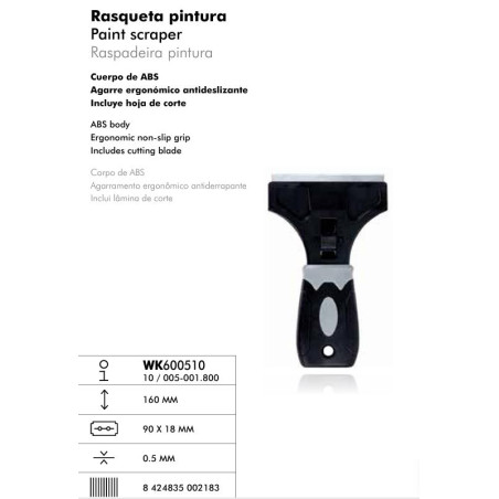 Raspadeira Pintura 160mm x 90mm WK600510