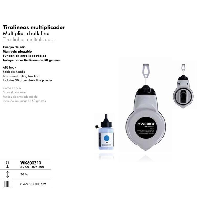 Tira-Linhas Multiplicador 50gr | 30m WK600210