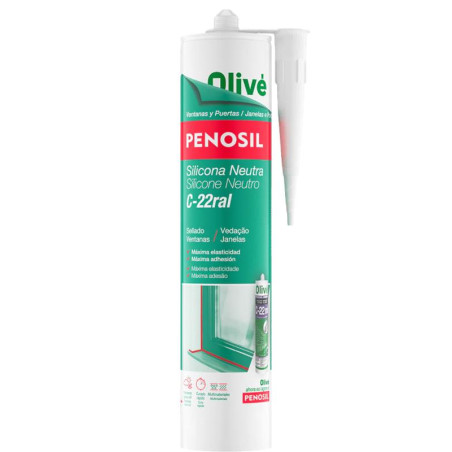 Silicone Neutro Janelas C-22 ral 7037 com Máxima Elasticidade 300ml - Penosil