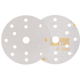 Disco Abrasivo Rhynogrip White Line 150mm/15 Furos- Grão 180 Indasa