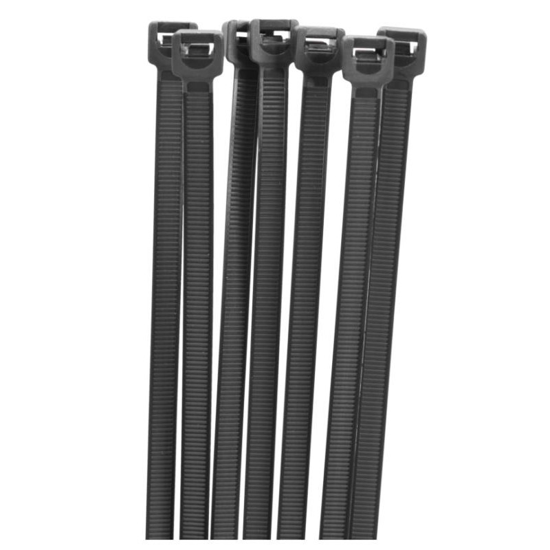 Abraçadeira Serrilha Nylon ASN-P 3,5X250mm PRETA (100pcs) MACFER