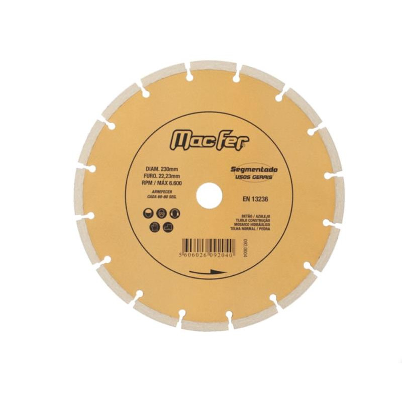 Disco Diamantado Segmentado 115mm