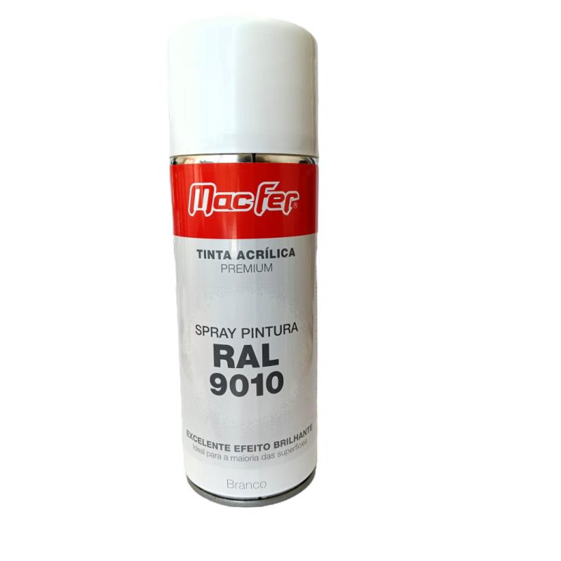 Spray Pintura SPA-BS RAL -9010 400ml Branco Macfer