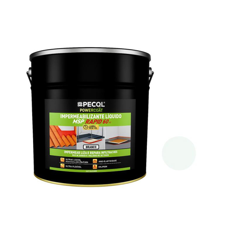 Impermeabilizante Liquido 15kg Power Coat Rapid Transparente  Pecol