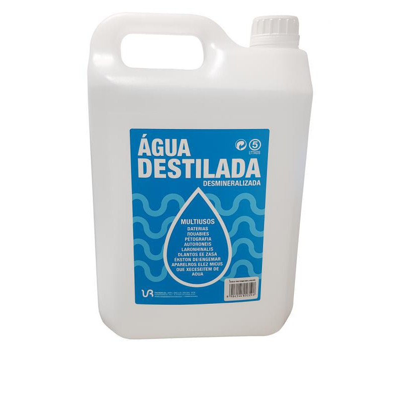 Agua Destilada (Desmineralizada) 5L