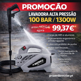 Lavadora Alta Pressão / 100 BAR / 1300W  WK400890