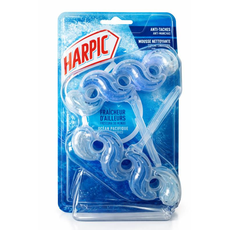 Bloco Wc Harpic Blue Power Oceano Pacifico Pac 2x35gr