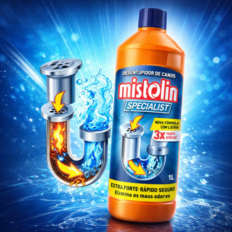 Desentupidor de Canos Mistolin 1Lt