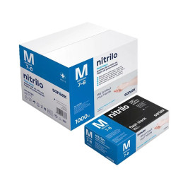 Luvas Nitrilo sem pó Flash Black Preto GD23  T/M  100un