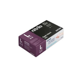 Luvas Nitrilo sem pó Flash Black Preto GD23  T/L  100un
