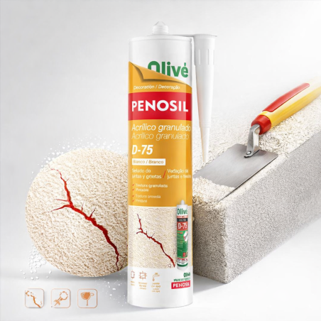 Selante Acrilico Granulado D-75 Branco 300ml - Penosil