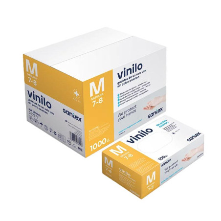 Luvas Vinil Transp. sem pó GD10  T/M  100un