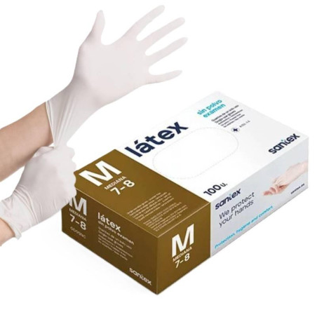 Luvas Latex sem pó GD05  T/M  100un
