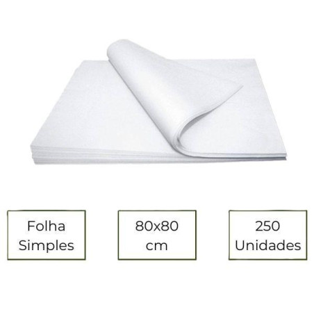 Toalhas de mesa papel 80X80 pac 250un